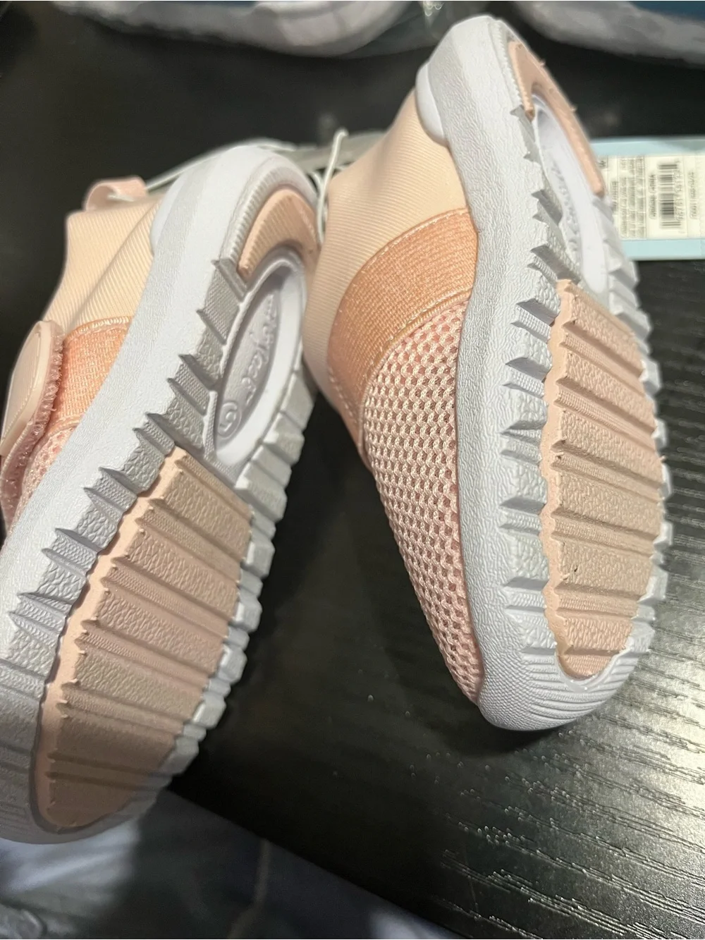 Cat & Jack Toddler Slip-On Sneakers - Blush Pink hint of sparkle